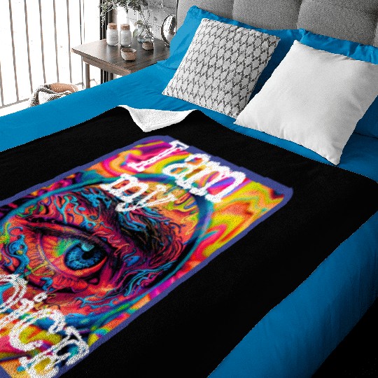 Vivid Psychedelic Eye Art Baby Blankets