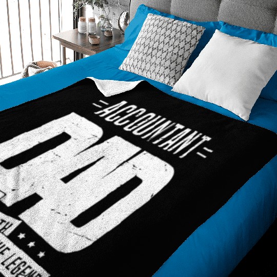 Accountant Dad The Idol The Myth The Legend Baby Blankets