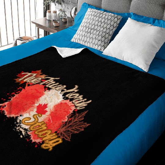 The True North Strong — Canadian Maple Leaf Pride Baby Blankets