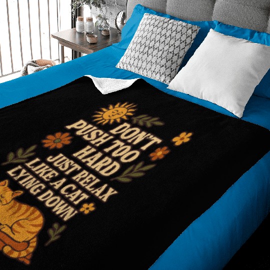 Relaxing Cat Nap Inspirational Design Baby Blankets