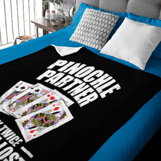 Pinochle Partner Blink Twice If You're Lost Baby Blankets
