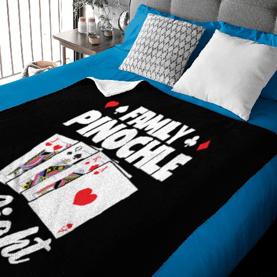 Family Pinochle Night Melding Card Game Baby Blankets