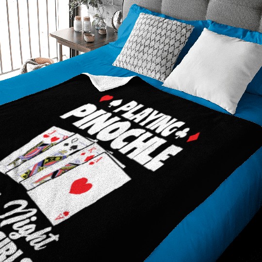 Playing Pinochle Game Night With My Girls Baby Blankets
