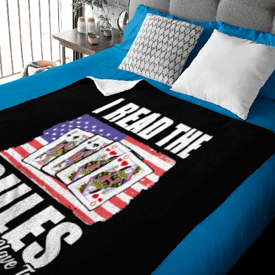 USA Flag Pinochle Rules Patriotic Card Games Baby Blankets