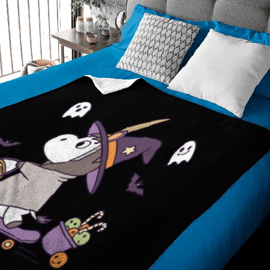 Moomin Witch Trick or Treat Ride Baby Blankets