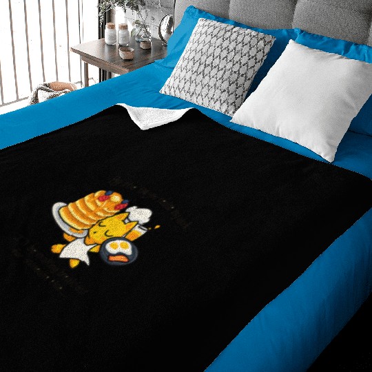 Cute Cat Breakfast Chef Design Baby Blankets