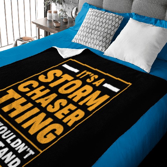 Storm Chaser Stormtrooper Weather Baby Blankets