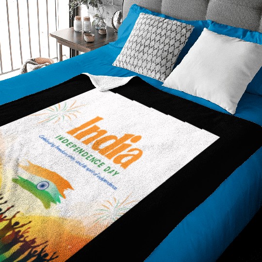 Vibrant India Independence Day Celebration Baby Blankets