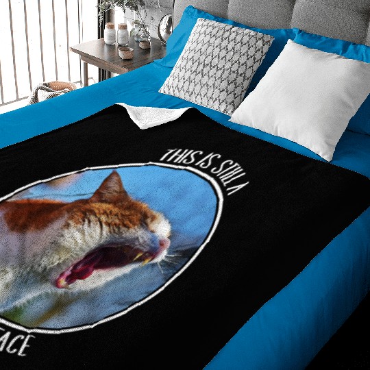 This is Still A Surprised Face Funny Cute Cat Meme Baby Blankets