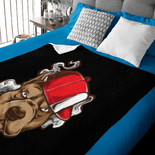 Urban Dog Rebel Graphic Design Baby Blankets