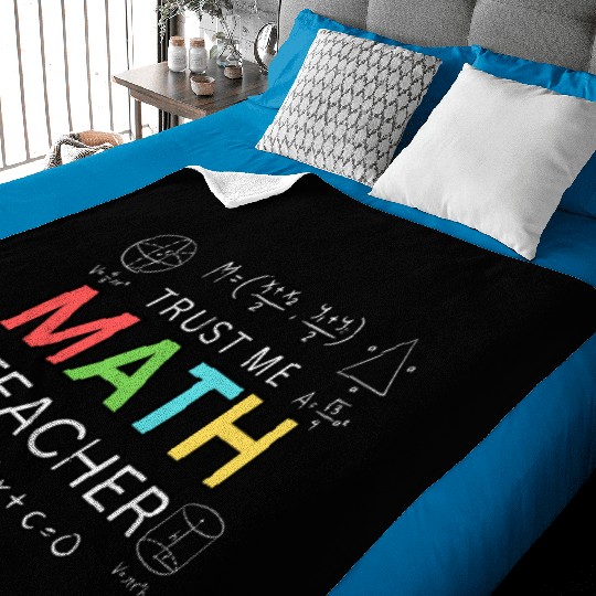 Trust Me I’m a Math Teacher – Funny Math Teacher Baby Blankets