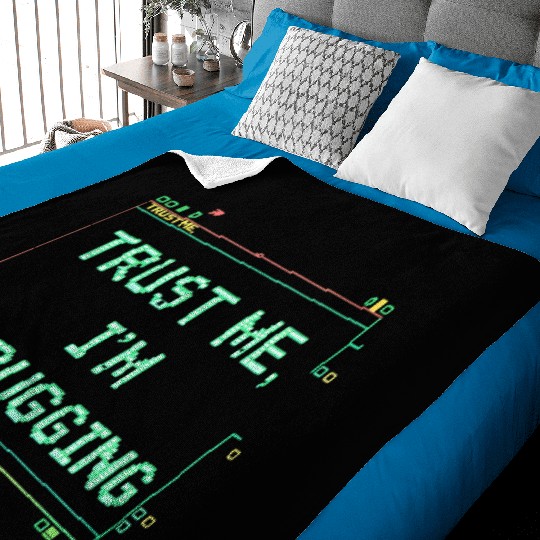 Trust Me Debugging Neon Sign Baby Blankets
