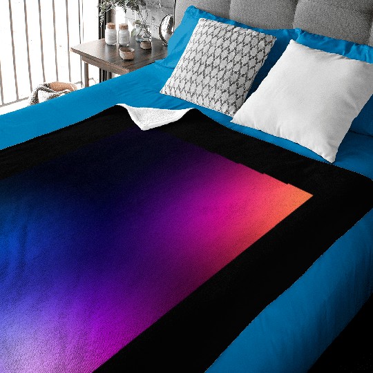 Vibrant Gradient Spectrum Design Baby Blankets