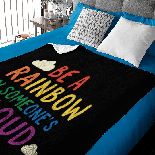 Be a Rainbow in Someone’s Cloud - Rainbow Design Baby Blankets