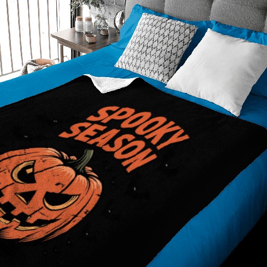 Spooky Season Pumpkin Baby Blankets