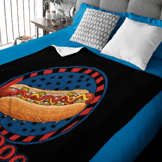 Hotdog America Baby Blankets