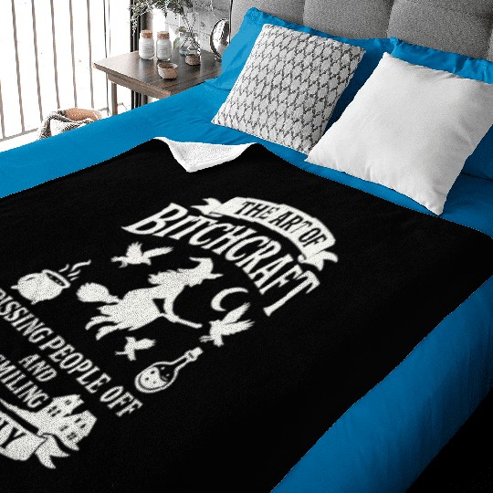 Witchcraft Humor Spell Baby Blankets