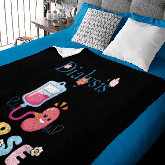Dialysis Nurse Illustration Baby Blankets