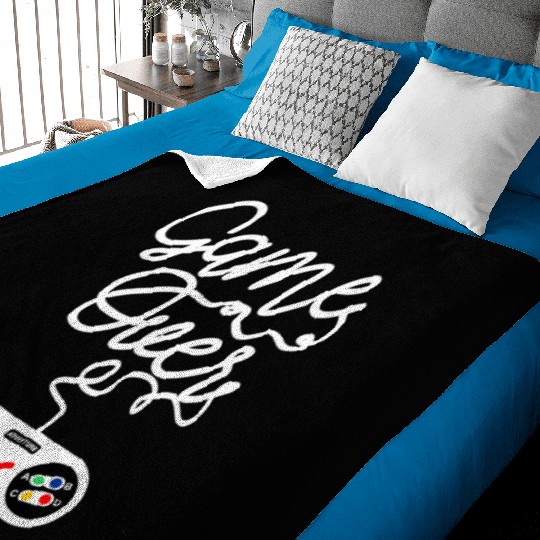 Game Over Gaming Console Illustration Baby Blankets