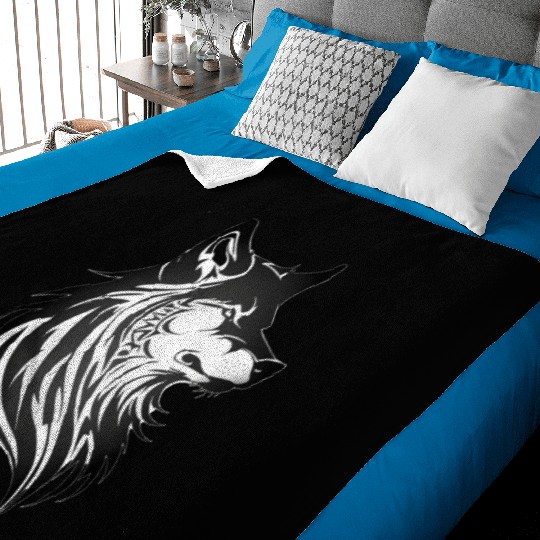 My Pack Is Imaginary - Lone Wolf Baby Blankets