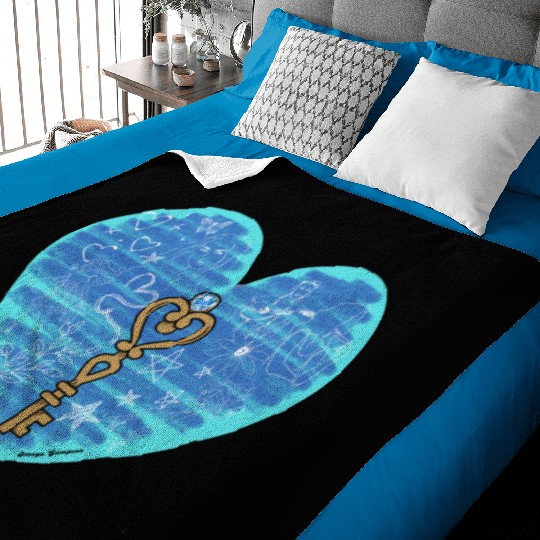 Girlhood in light blue Baby Blankets