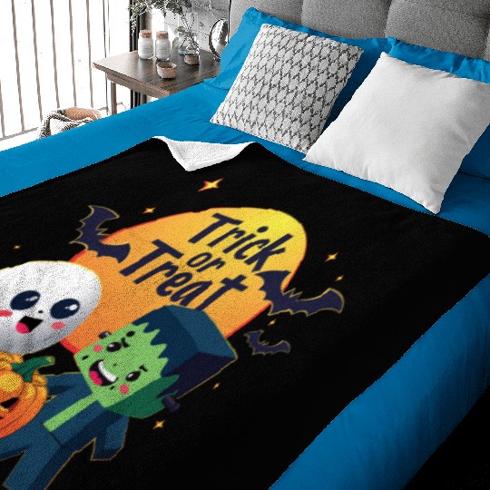 Halloween Cartoon Characters Crew Baby Blankets