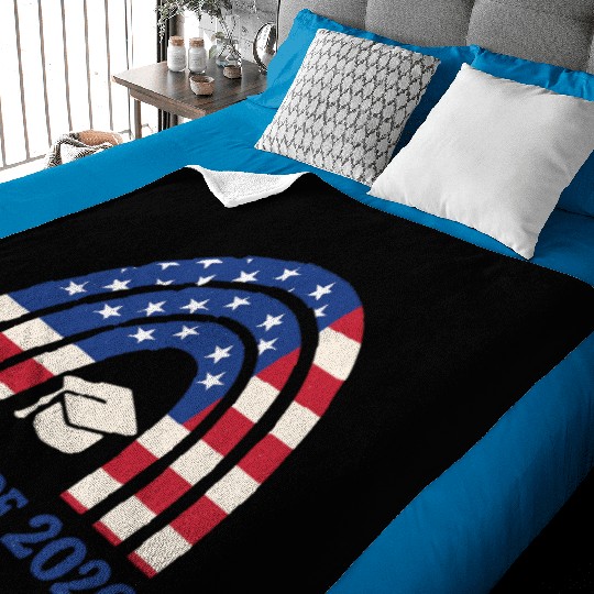 Senior 2026 | Graduation Class of 2026 Blue Design Baby Blankets