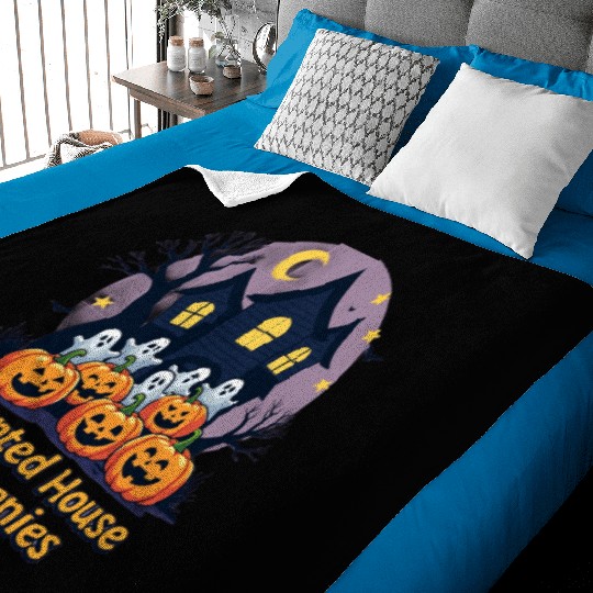Haunted House Harmonies Halloween Design Baby Blankets