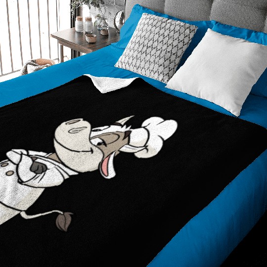 Charming Cow Chef Cartoon Illustration Baby Blankets