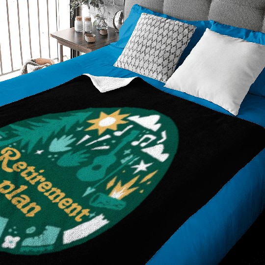 Retirement Plan Nature Escape Design Baby Blankets