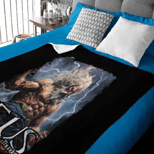 Zeus Thunder God Baby Blankets