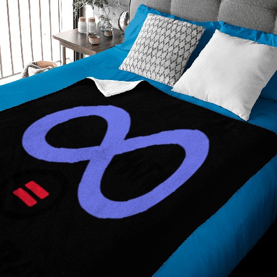 Teacher brain = ∞ math Algebra Teacher Baby Blankets