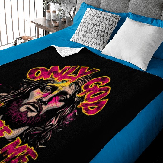 Religious Jesus Graffiti Style Design Baby Blankets