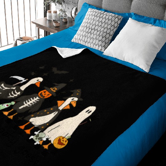Just A Spooky Goose Halloween Costume Silly Goose Baby Blankets