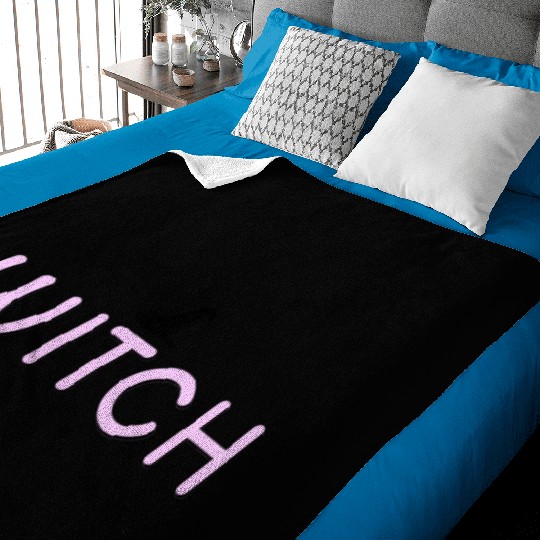 Enchanted Witchcraft Script Design Baby Blankets