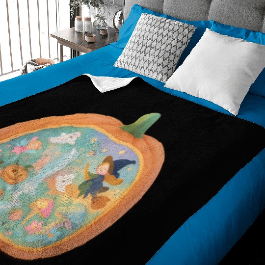 Cute Halloween Baby Friendly Pumpkin Baby Blankets