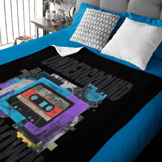 Underground Cassette Tape Urban Art Baby Blankets