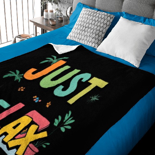 Colorful Relaxed Typography Design Baby Blankets