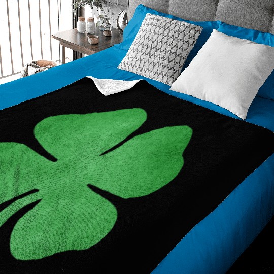 Shamrock Grungy Baby Blankets