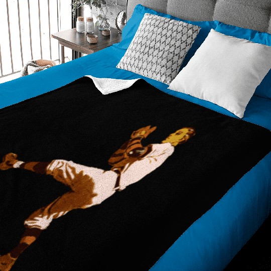 Baseball Pitcher Baby Blankets