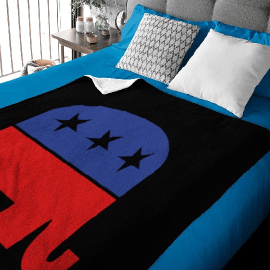 Republican elephant Baby Blankets