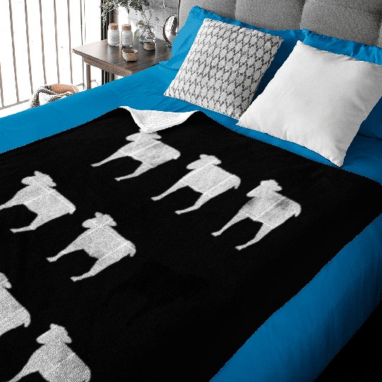 Many White Sheep: One Black Sheep Baby Blankets