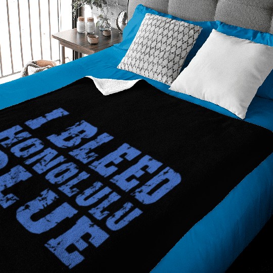 I Bleed Honolulu Blue Detroit Baby Blankets