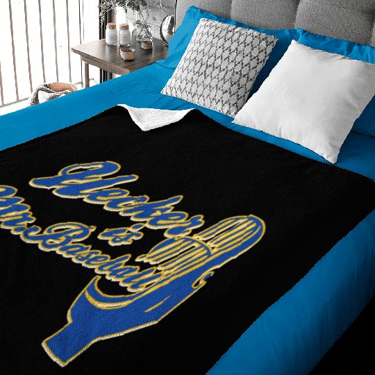 Ueck Uecker Milwaukee Mr. Baseball Baby Blankets