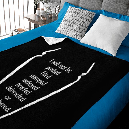 I Will Not ... - The Prisoner | Robot Plunger Baby Blankets