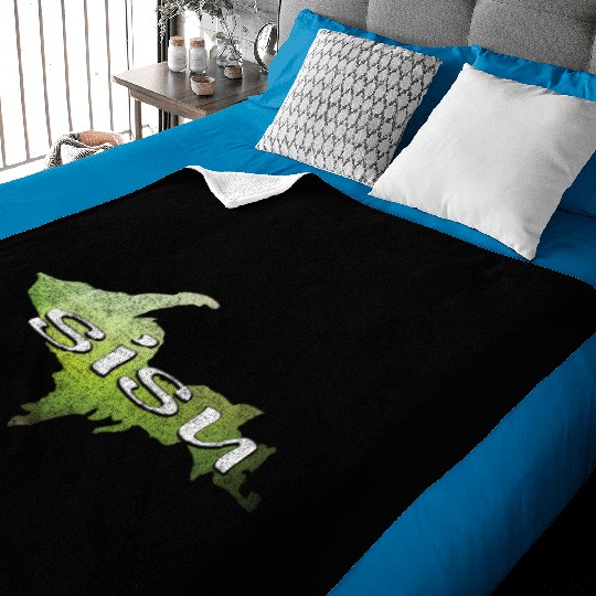 U.P. SISU Upper Peninsula Michigan Finland Finnish Baby Blankets