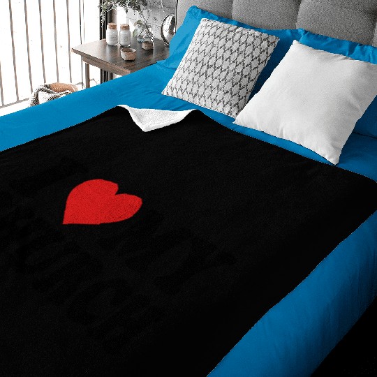 I Love my church Baby Blankets