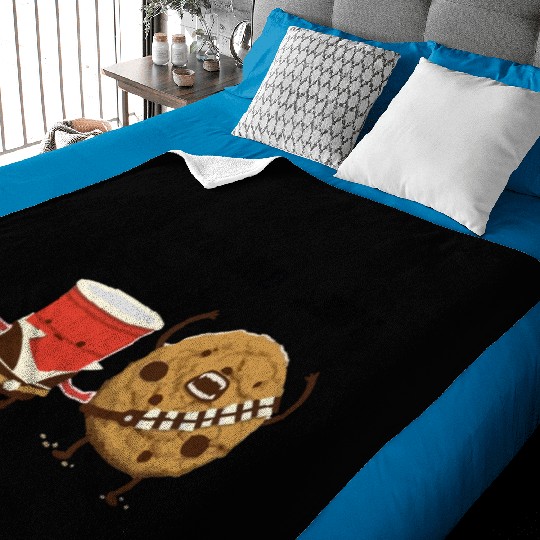 Funny star wars han solo and chewbacca Baby Blankets
