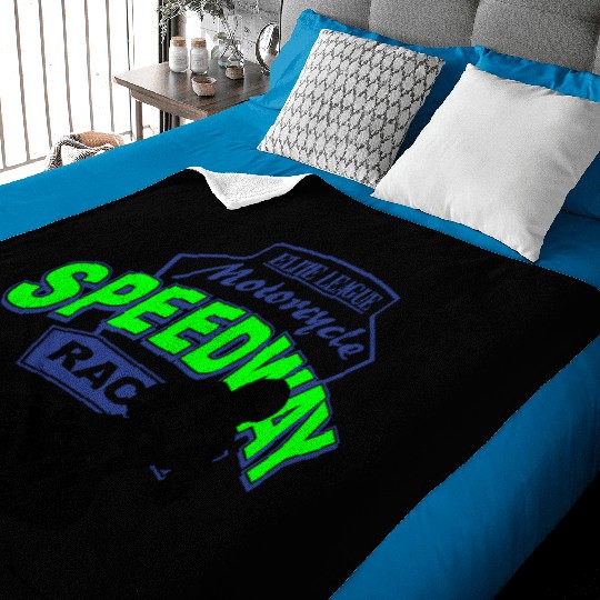 Speedway Racing Baby Blankets