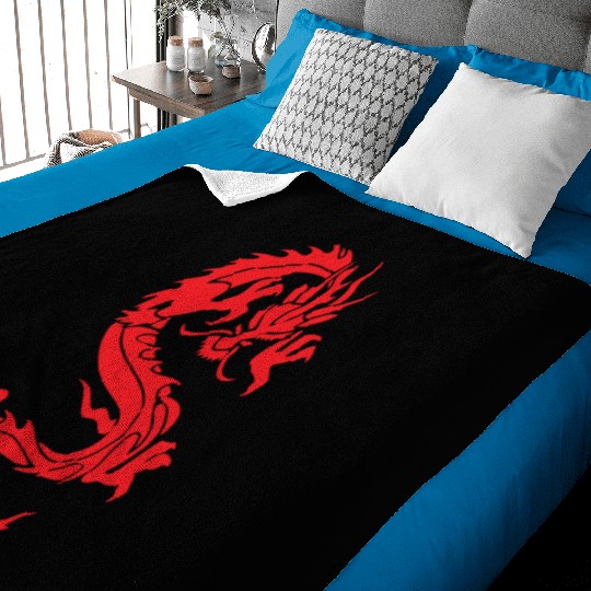 CHINESE DRAGON MMA Baby Blankets